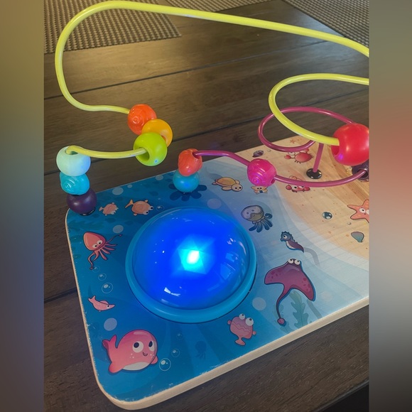 B. Toys Infant/Toddler Wooden Activity Toy, Development, Helps with Motor Skills - Picture 3 of 6